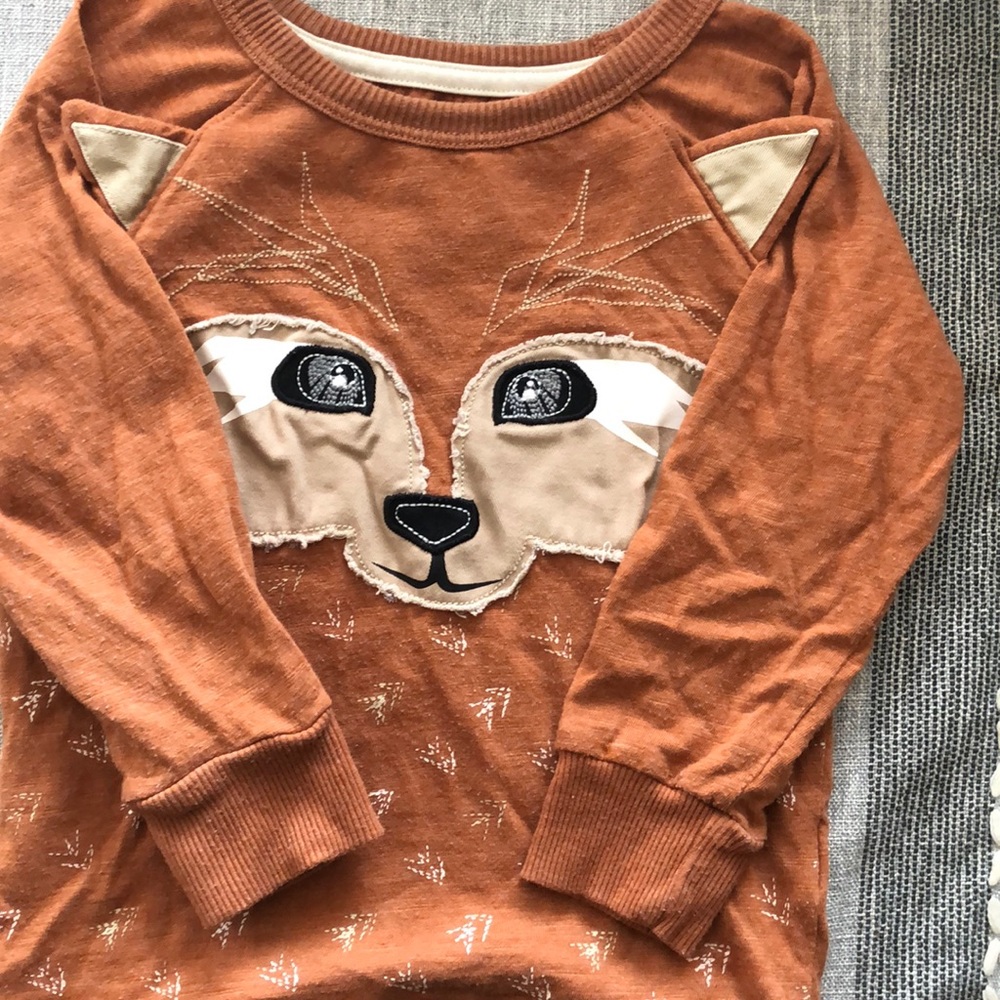 Fox toddler long sleeve tee